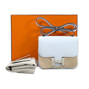 Hermes Constance Mini Swift T0 Blue Brume Bag